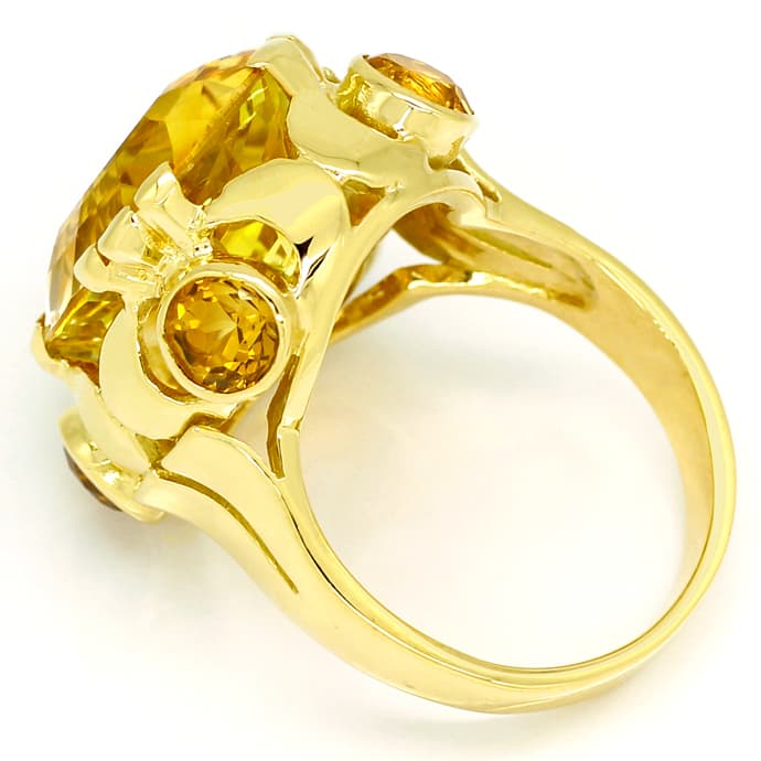 Foto 3 - Designer-Ring 14,7ct goldgelbe Citrine, in 14K Gelbgold, S1319