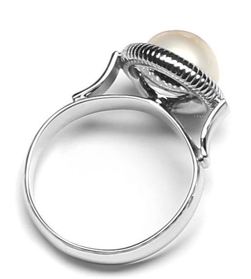 Foto 3 - Perlenschmuck Kette Armband Ring Ohrringe 14K Weißgold, S9532